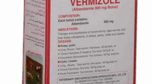 Vermizole Bolus 300mg , 5Tab/ Stripe